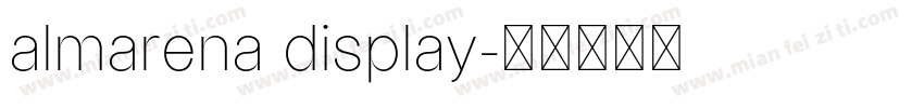 almarena display字体转换
